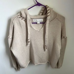 Women’s knit hooded sweater - never worn!